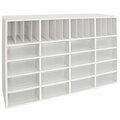 Whitney Brothers WB0664 Whitney White Wall 50'' x 15'' x 38 1/2'' Cubby Organizer Cabinet 9460664